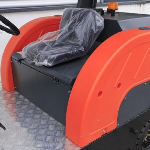Fully enclosed electric ride on road sweeper 1