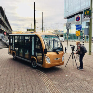 New golden 14 seats electric Sightseeing Car with high quality