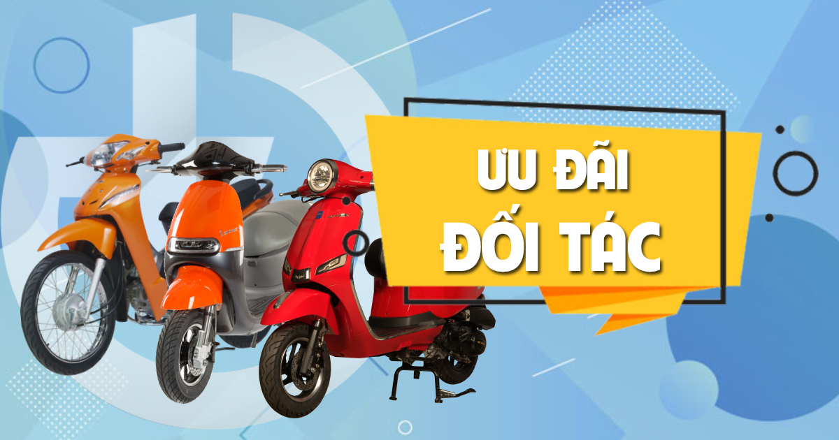 Ưu đãi từ đối tác khi mua Xe Điện DK Bike