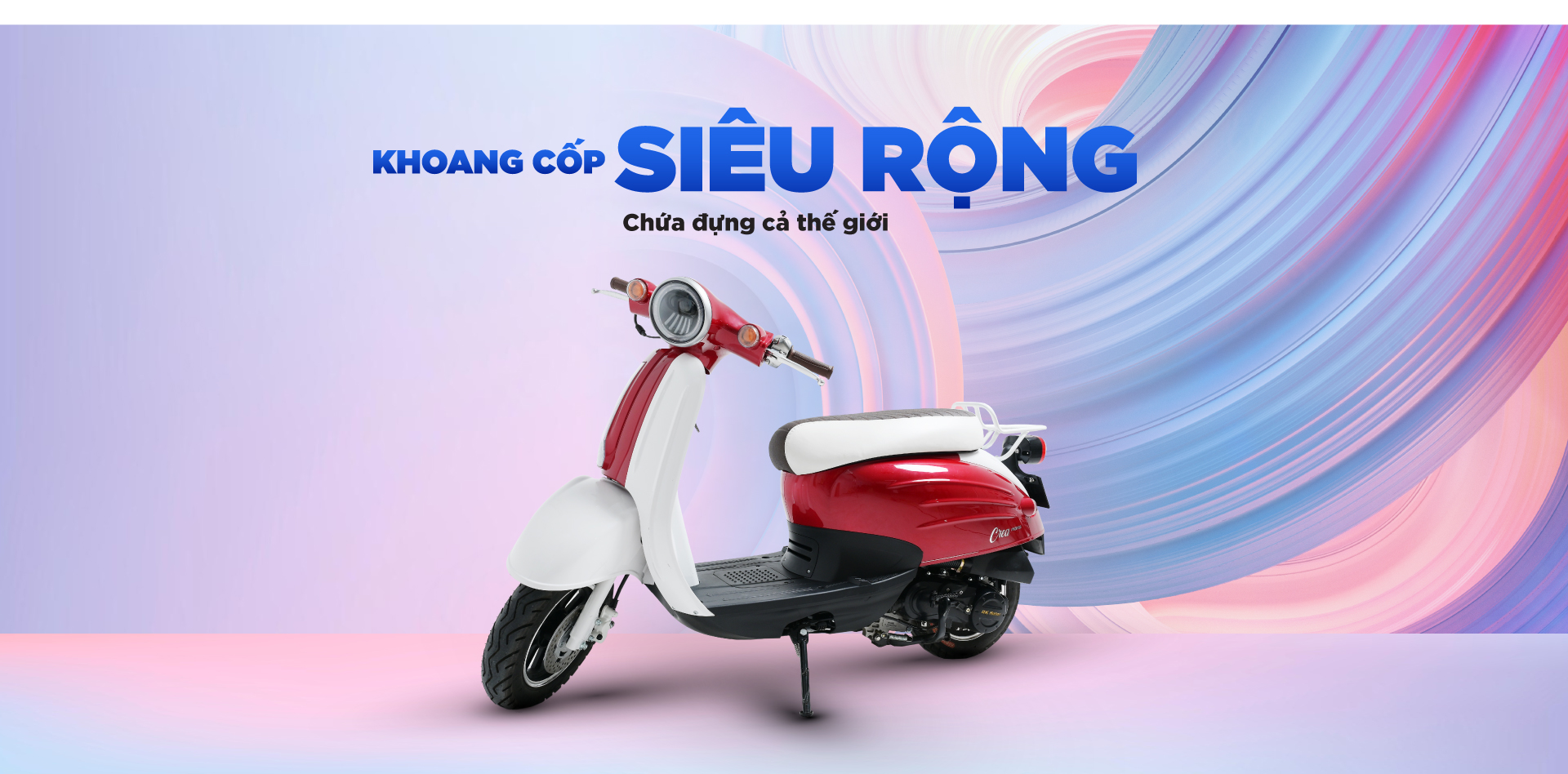 Cốp xe tay ga 50cc crea mono hãng DK Bike