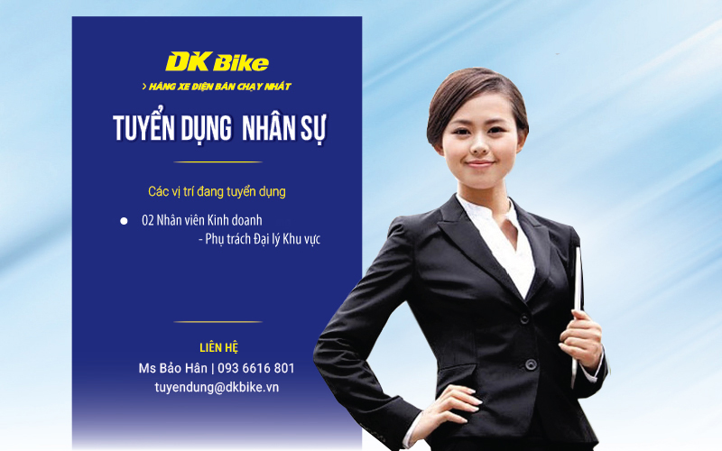 DK Bike Tuyển dụng 02 Quản lý Bán hàng