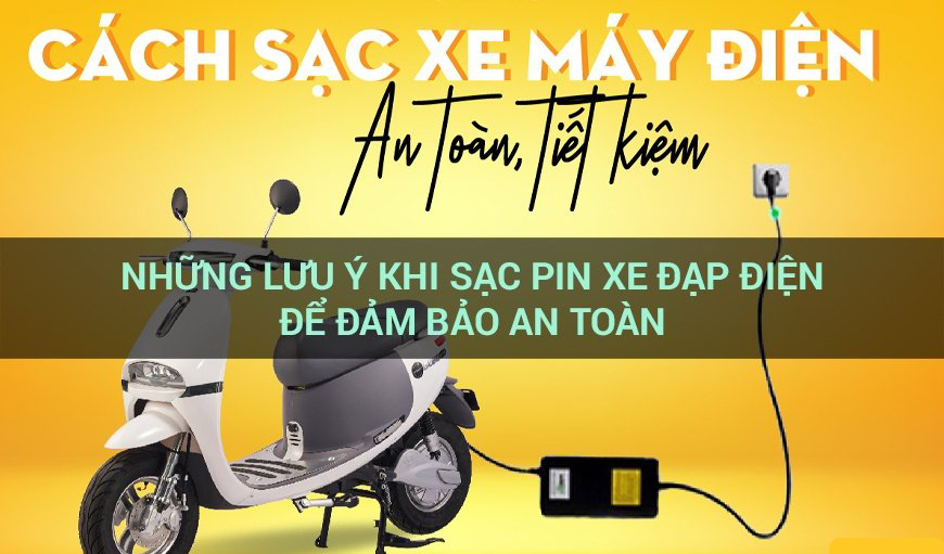 Những lưu ý khi sạc xe đạp điện