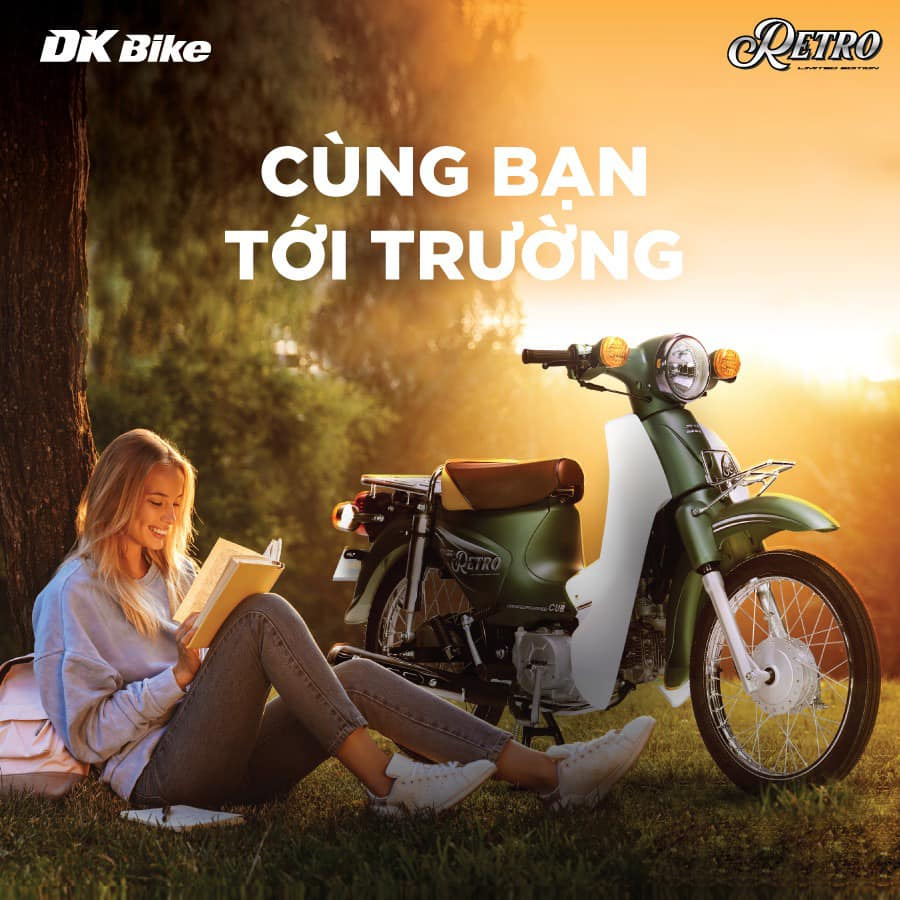 Xe máy 50cc chạy bằng xăng Retro