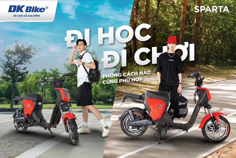 Mẫu xe điện cho nam vừa đi học vừa đi chơi cực chất